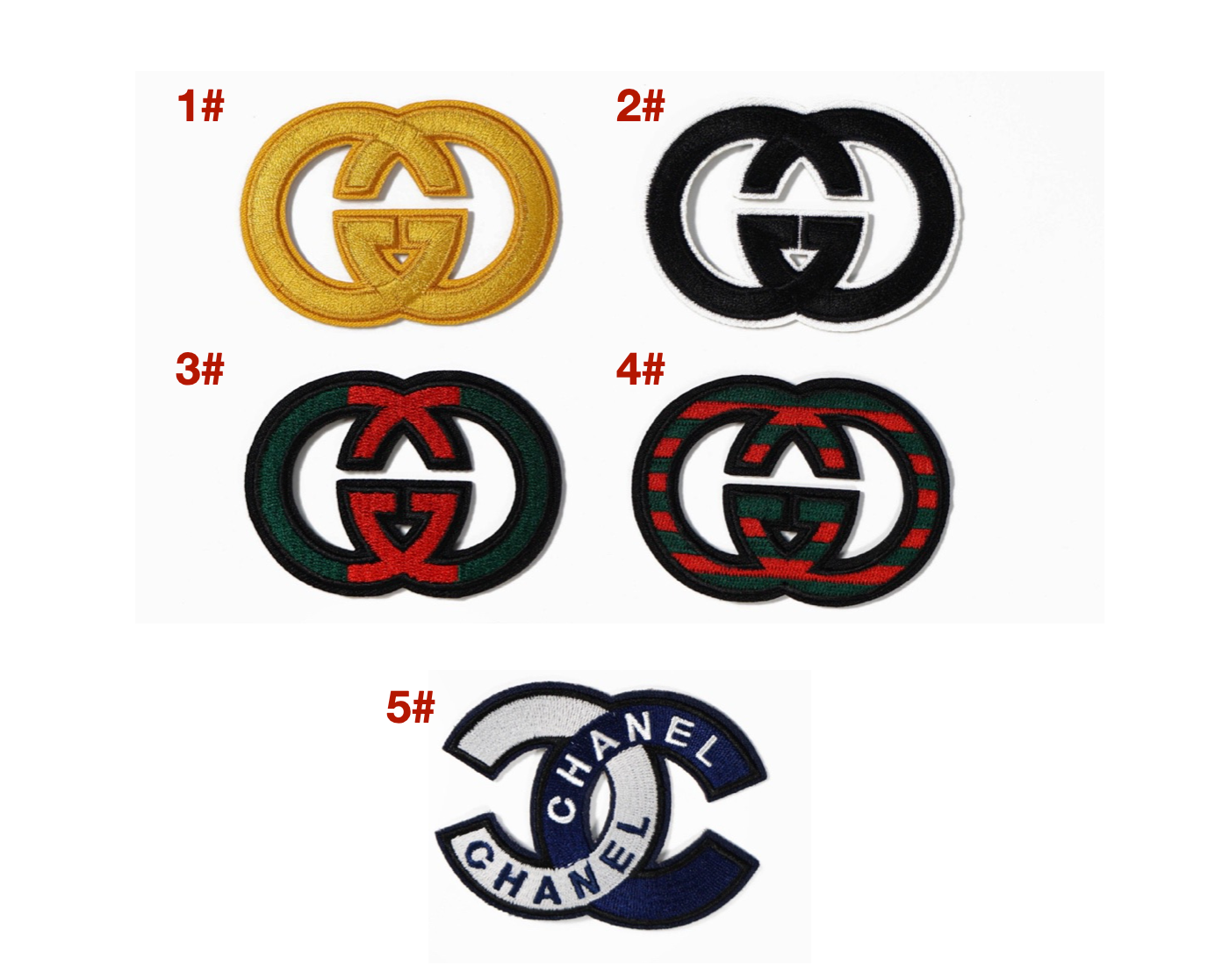 Embroidery Gucci Chanel Patches Custom Clothing Jackets