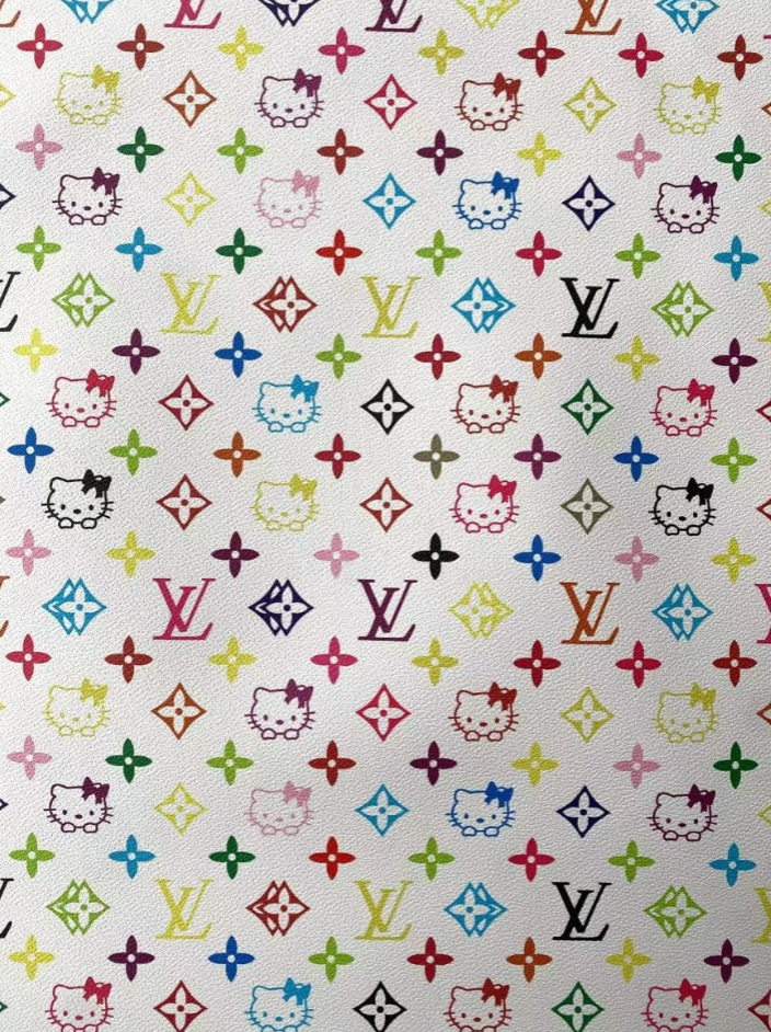 Colorful Louis Vuitton Hello Kitty Takashi Murakami Sneaker Leather