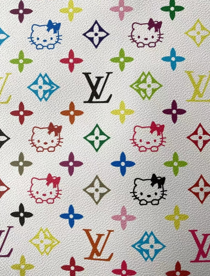 Colorful Louis Vuitton Hello Kitty Takashi Murakami Sneaker Leather