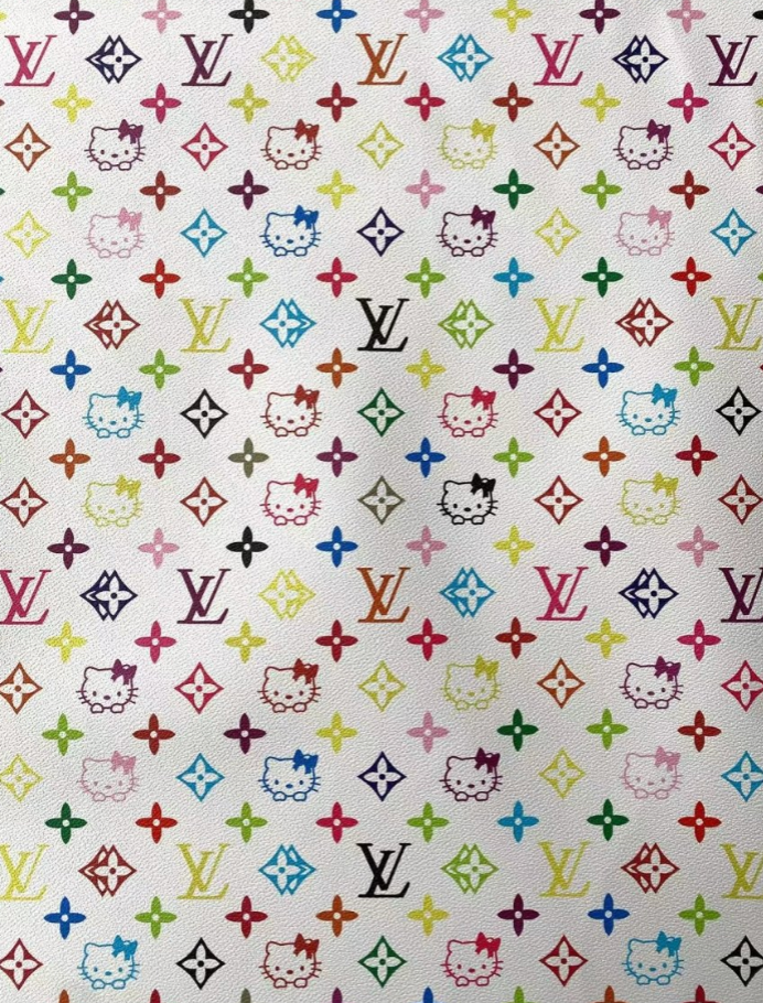 Colorful Louis Vuitton Hello Kitty Takashi Murakami Sneaker Leather