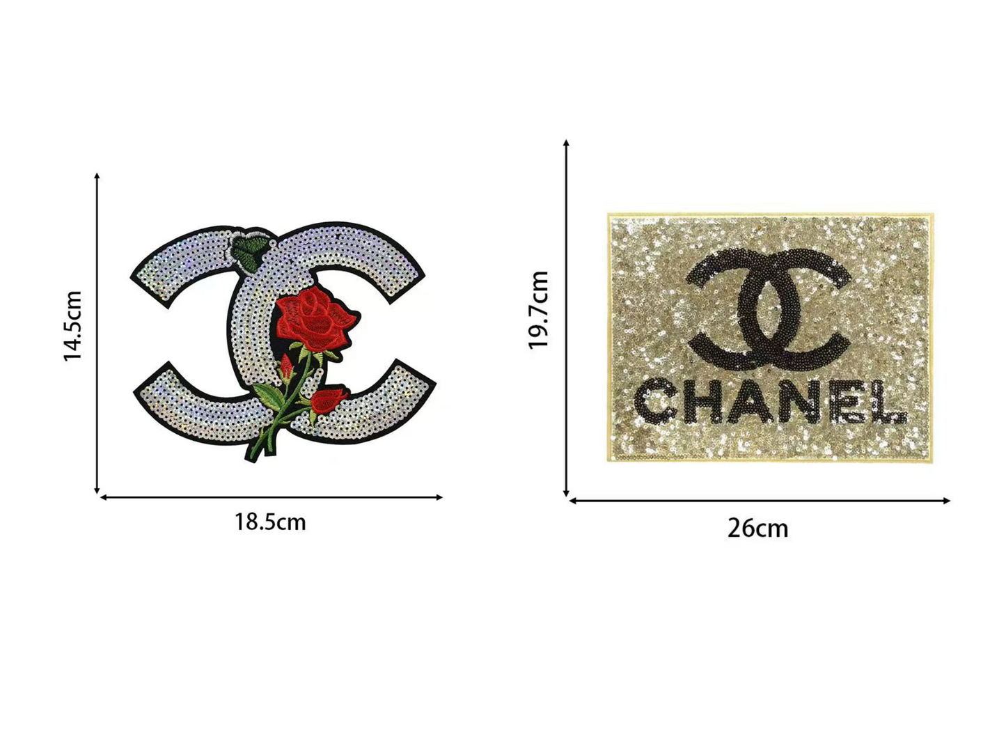 Embroidery Chanel Patches Custom Clothing Jackets