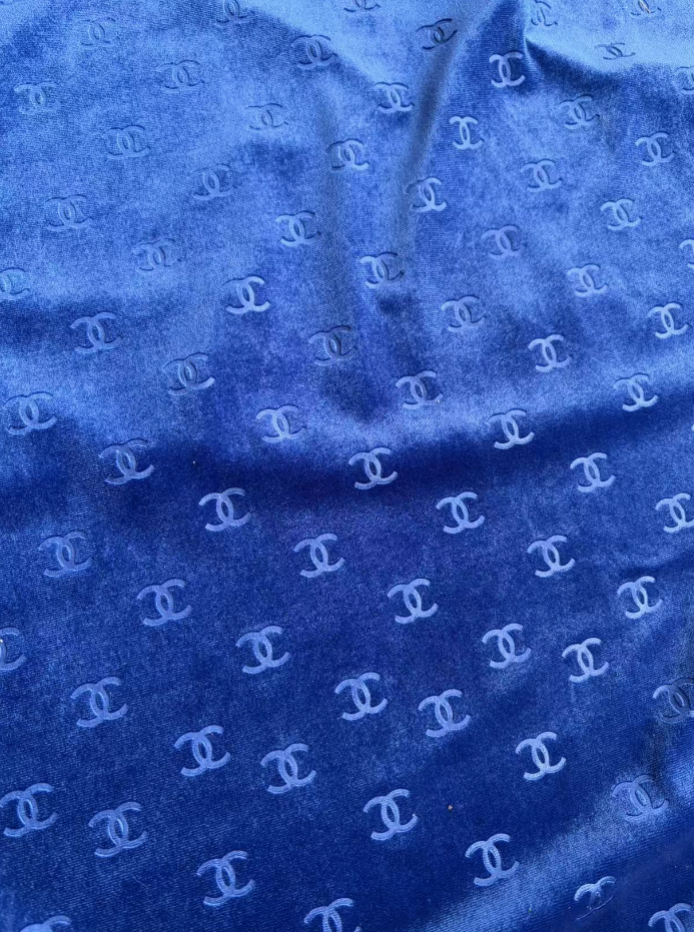Royal Blue Chanel Velvet for Sneaker DIY Crafts Projetcs