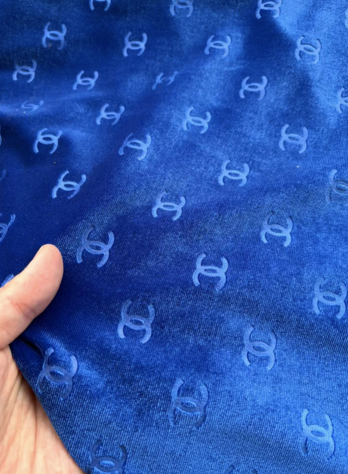 Royal Blue Chanel Velvet for Sneaker DIY Crafts Projetcs
