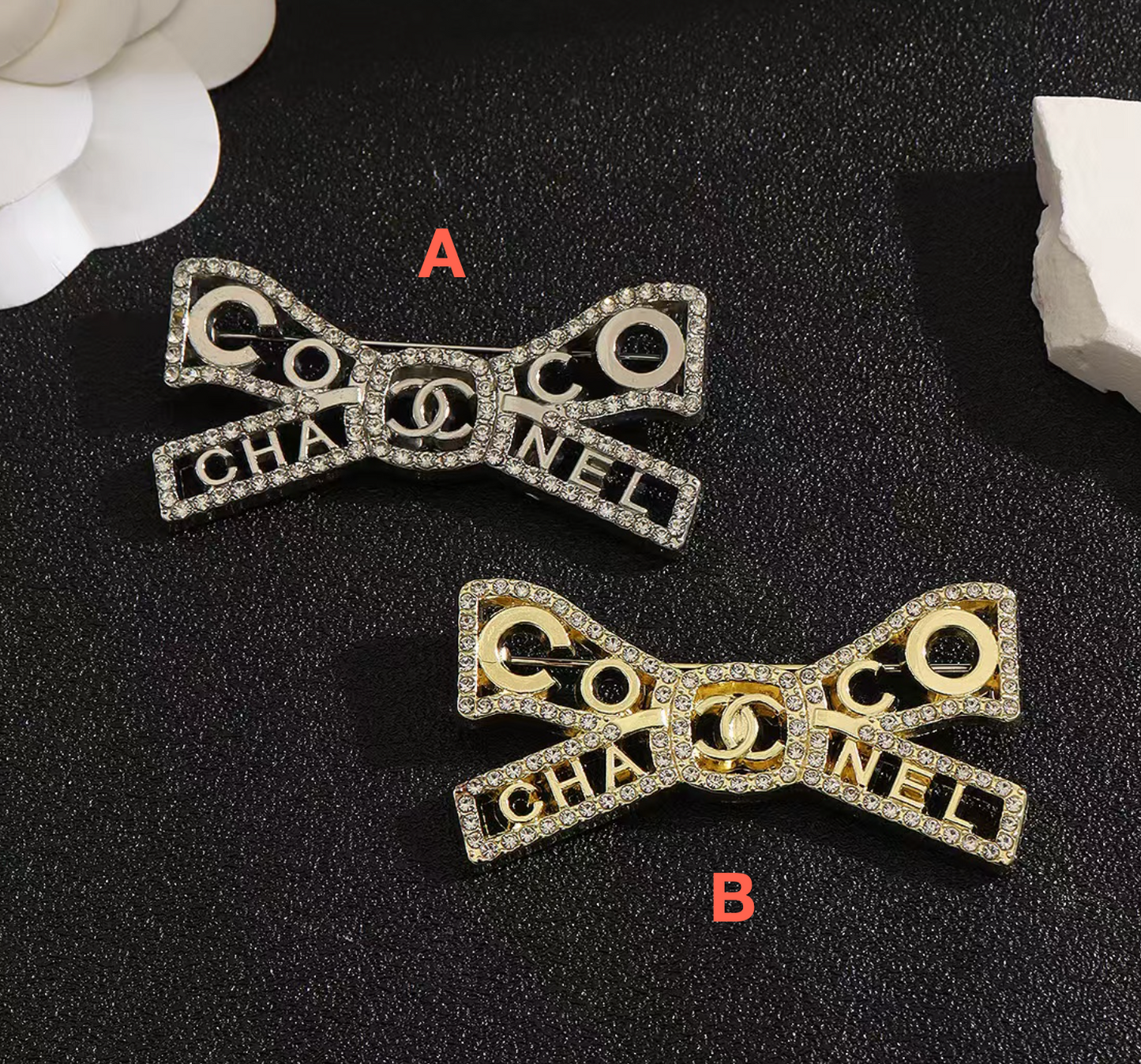 Designer Inspired Chanel Bow Brooches for Women