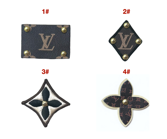 LV Vintage Leather Tag Label Patch for Handmade Crafts DIY