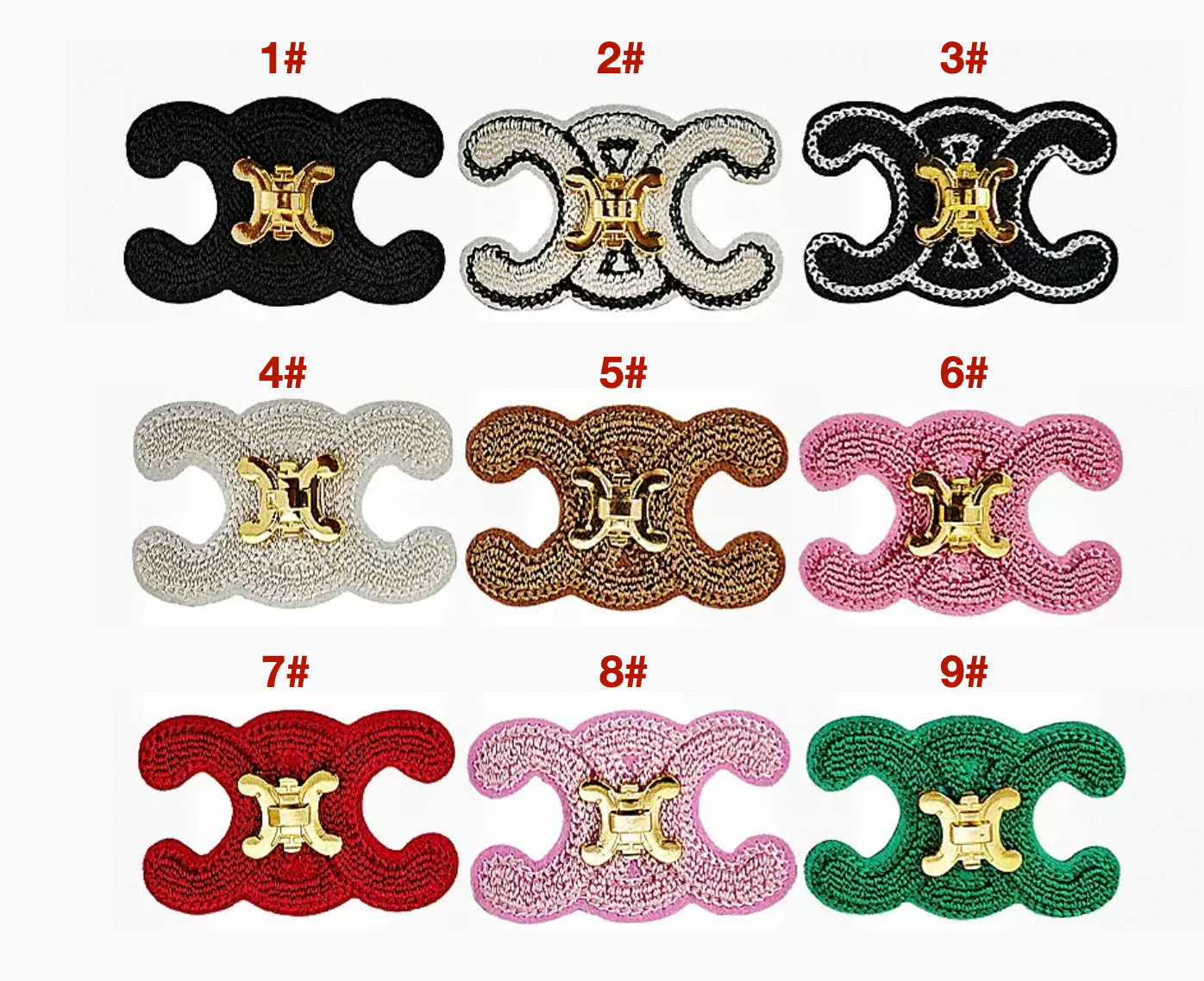 Embroidery Celine Patches Custom Clothing Jackets