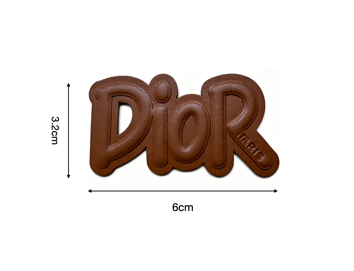 Dior Vintage Leather Tag Label Patch for Handmade Crafts DIY