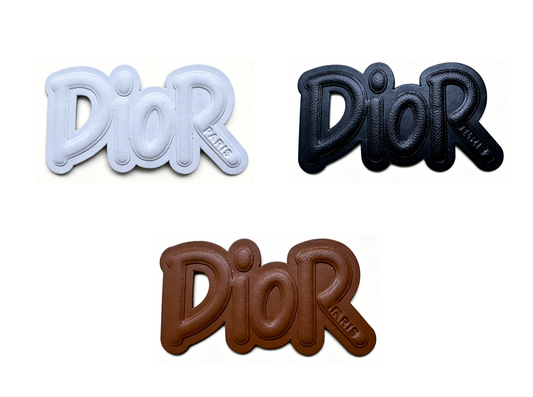 Dior Vintage Leather Tag Label Patch for Handmade Crafts DIY