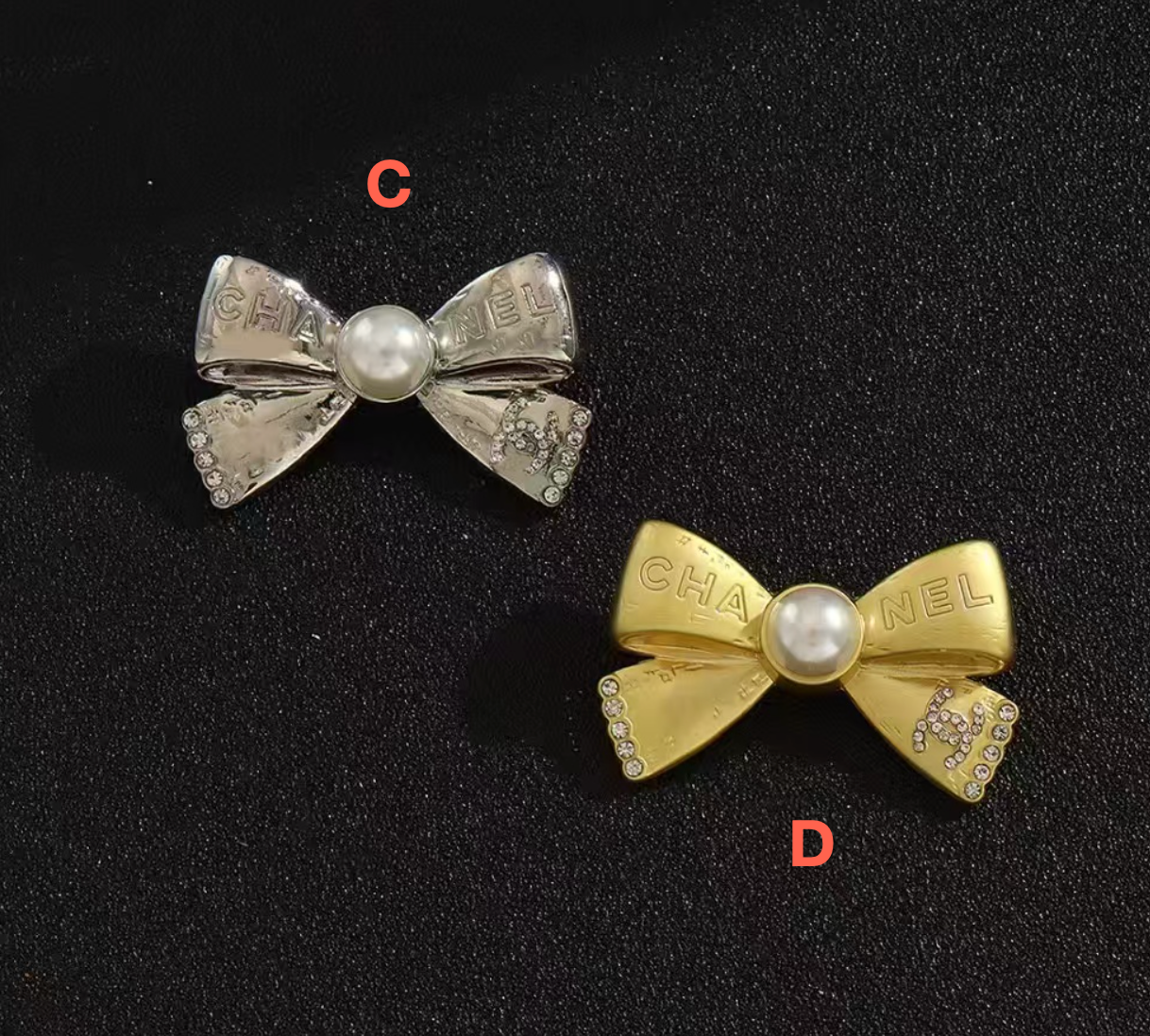 Designer Inspired Chanel Bow Brooches for Women