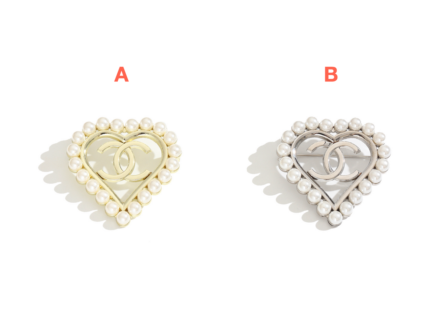 Vintage Chanel Inspired Brooches, Retro Luxury Pins for Women