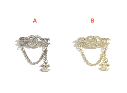 Vintage Chanel-Inspired Brooches, Retro Luxury Pins for Women