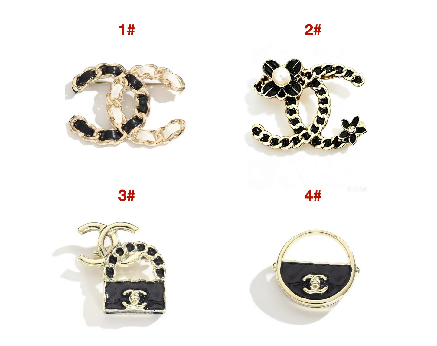 Designer Inspired Chanel Brooches for Women