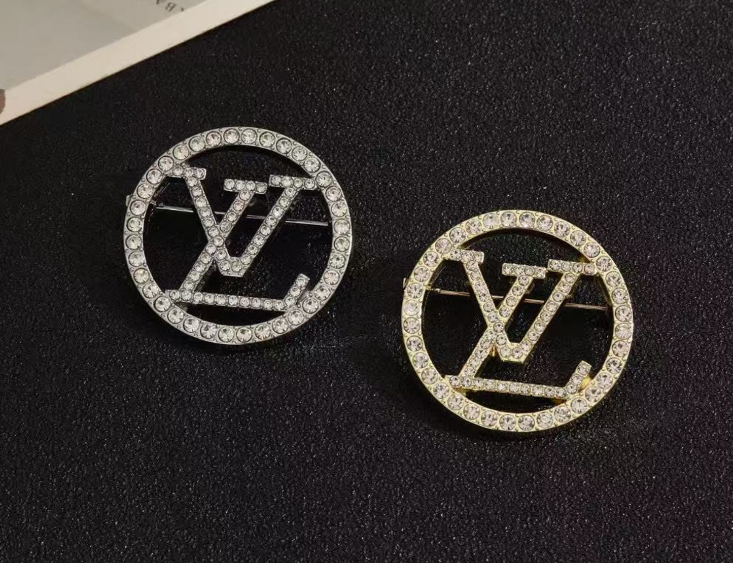 Vintage LV Inspired Brooches, Retro Luxury Pins for Women