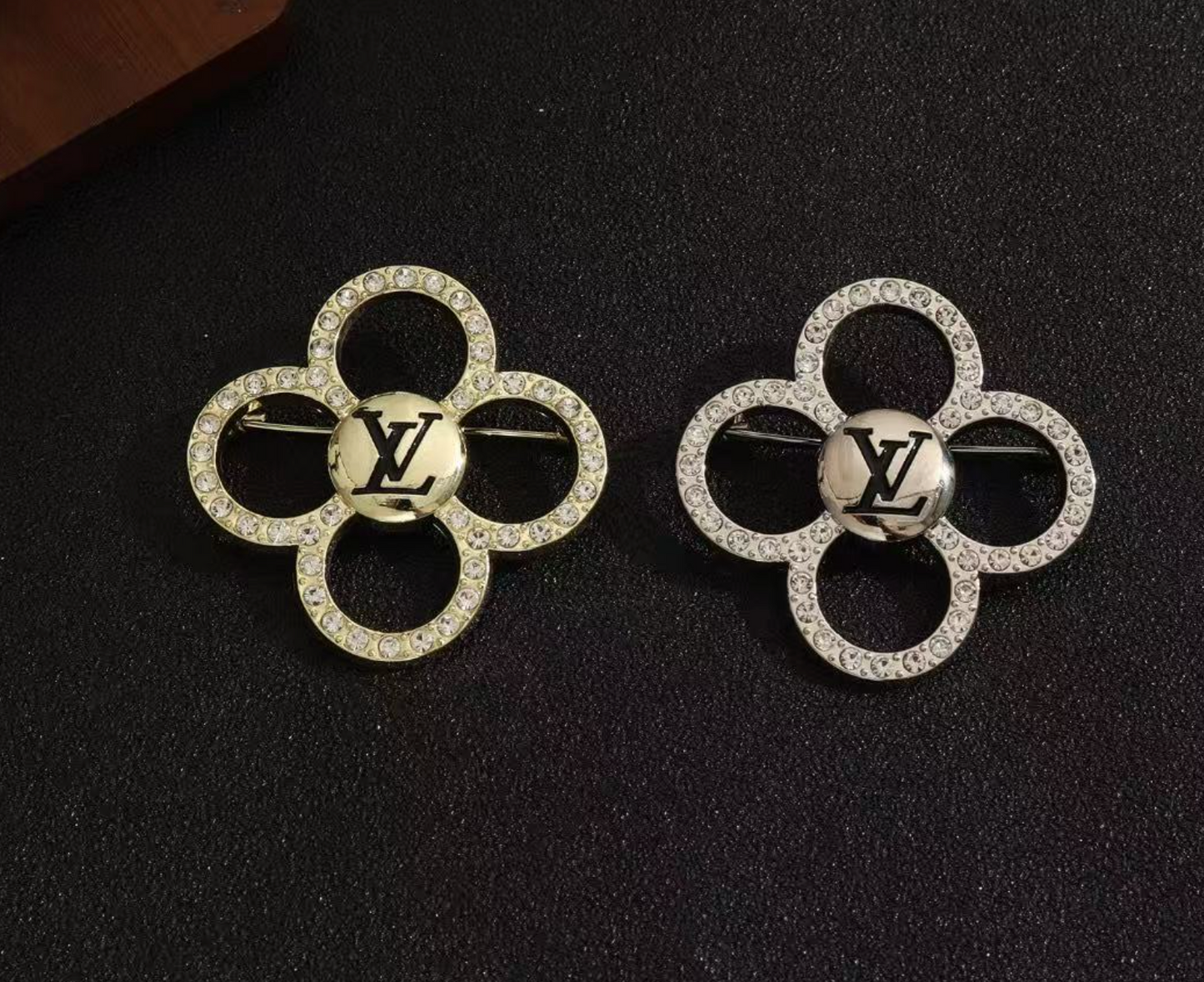 Vintage LV Inspired Brooches, Retro Luxury Pins for Women