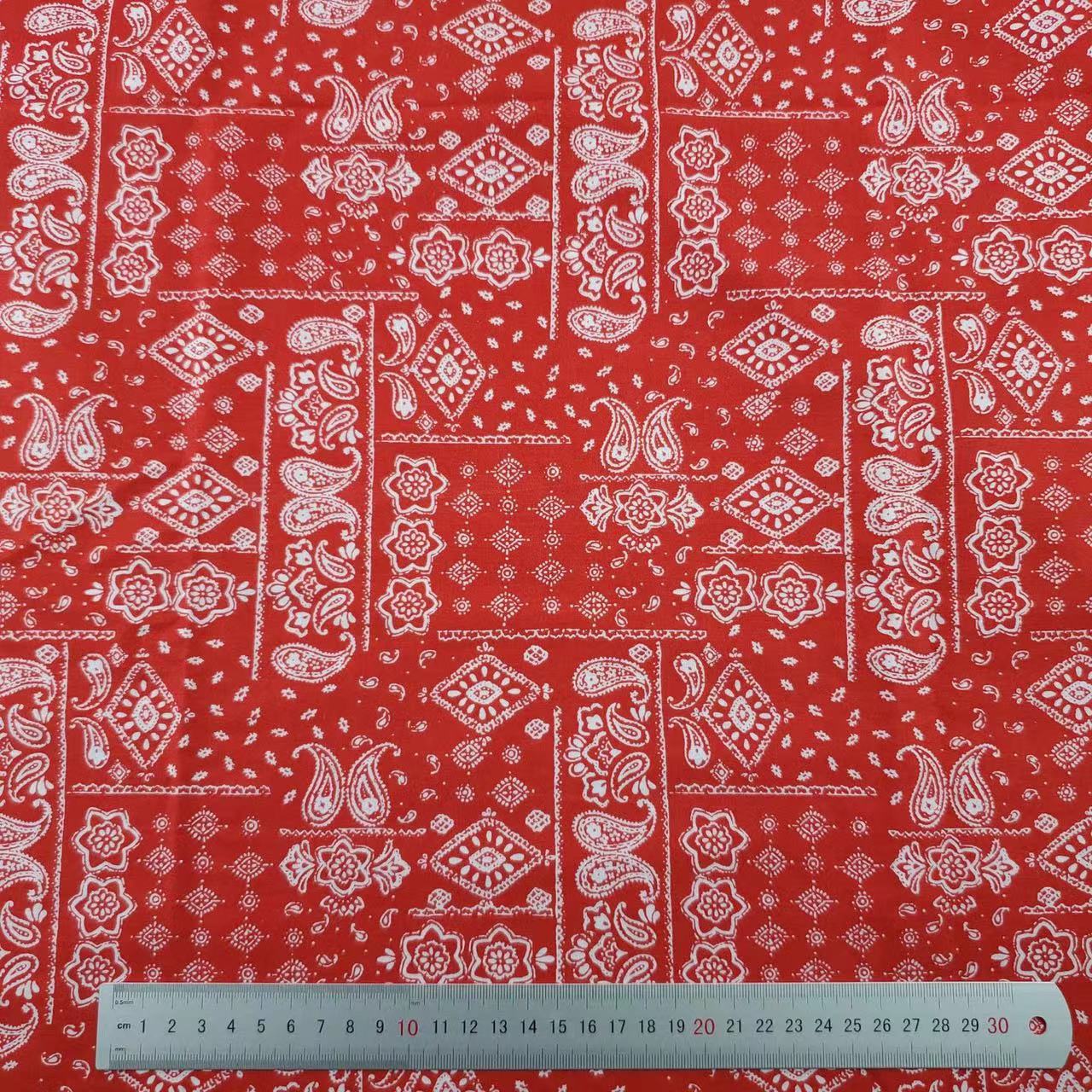 Colorful Bandana Paisley Cotton Fabric for Custom Handmade Scarves