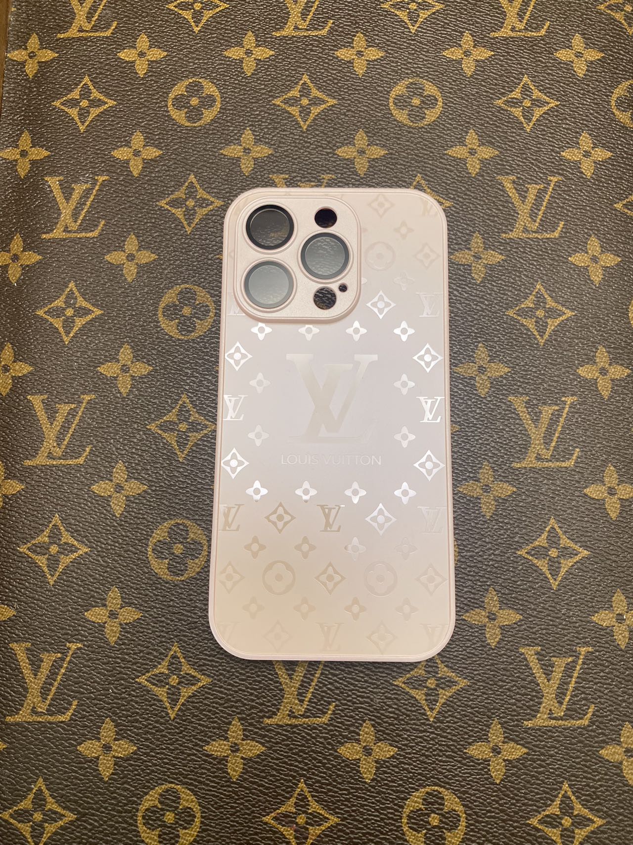 Lgiht Pink Plastic Louis Vuitton Monogram iPhone Case Protective