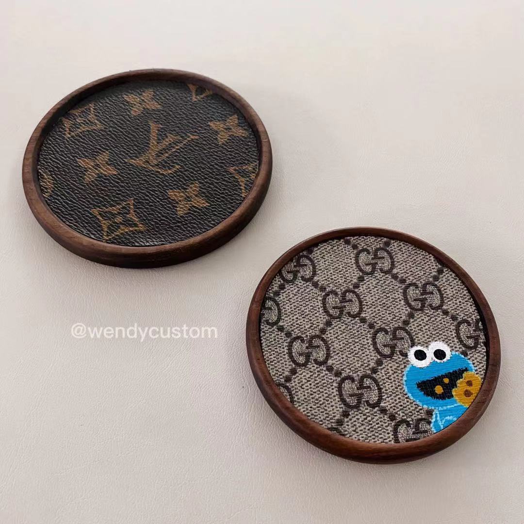 Custom Sesame Street Gucci Wooden Coaster