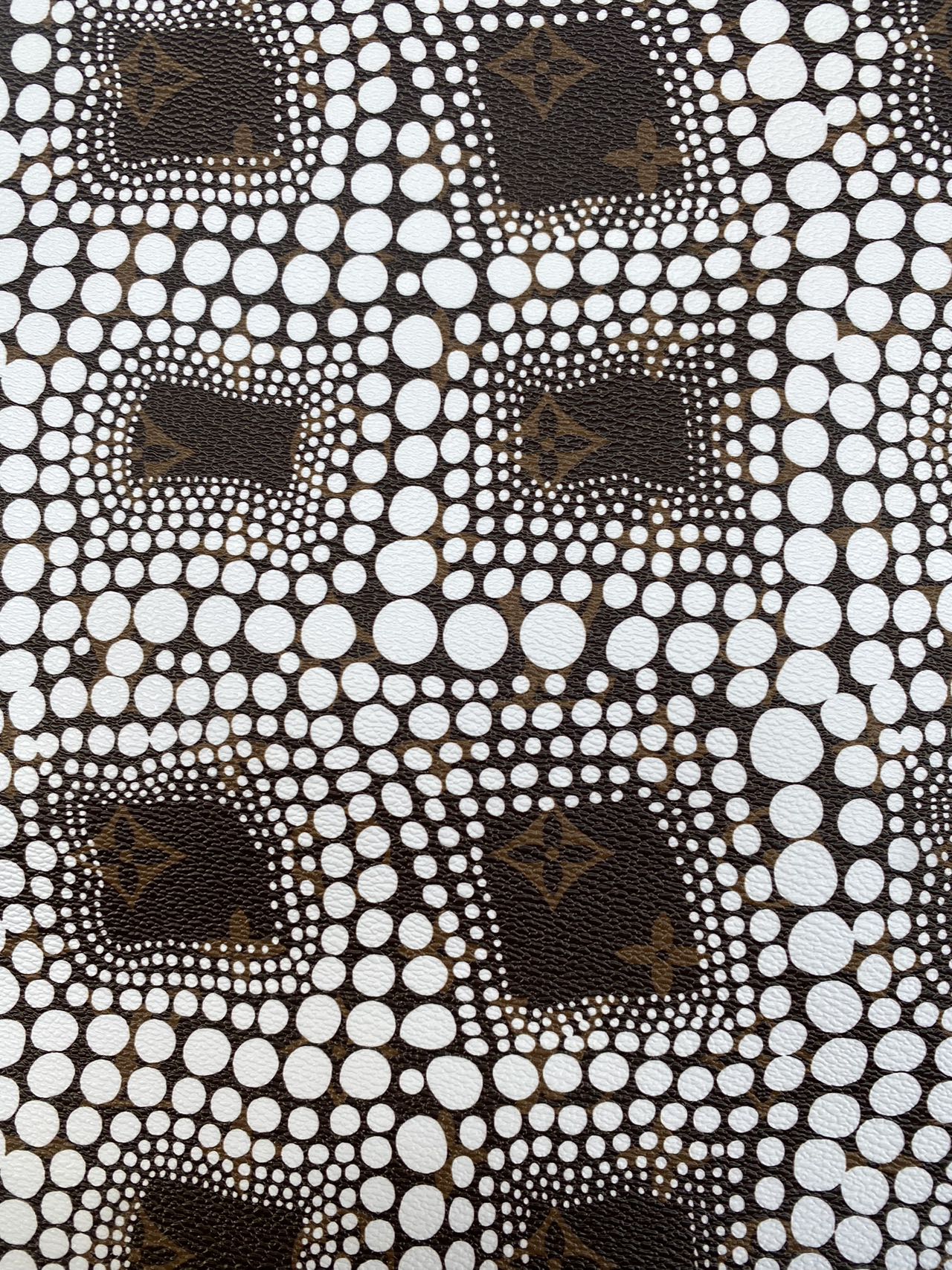 Louis Vuitton Yayoi Kusama LV Leather Sheet Vinyl Fabric for Bag Sewing Home Decor
