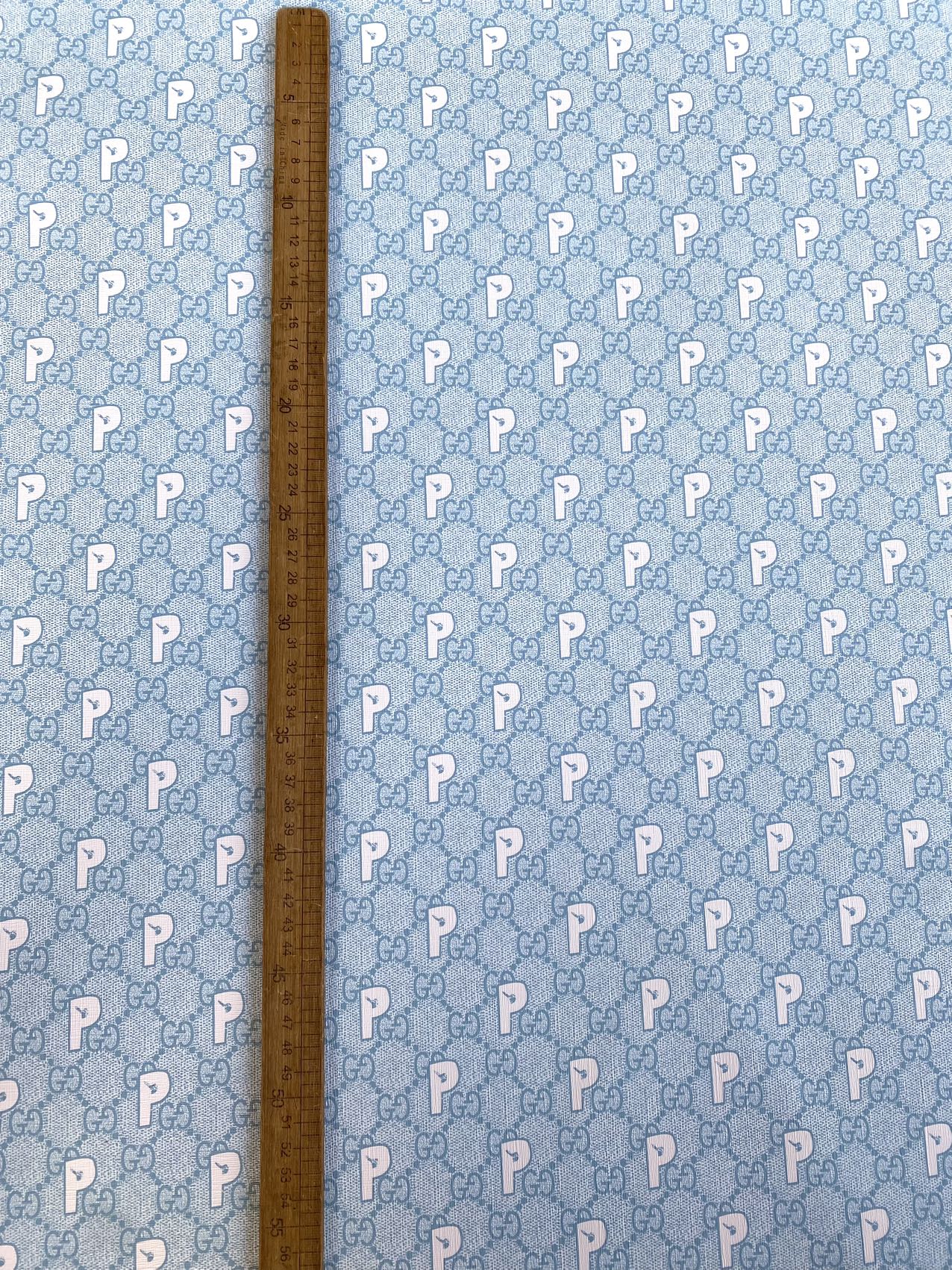 Gucci Palace Collab Faux Leather Designer Fabric for Custom Handmade Sewing Project