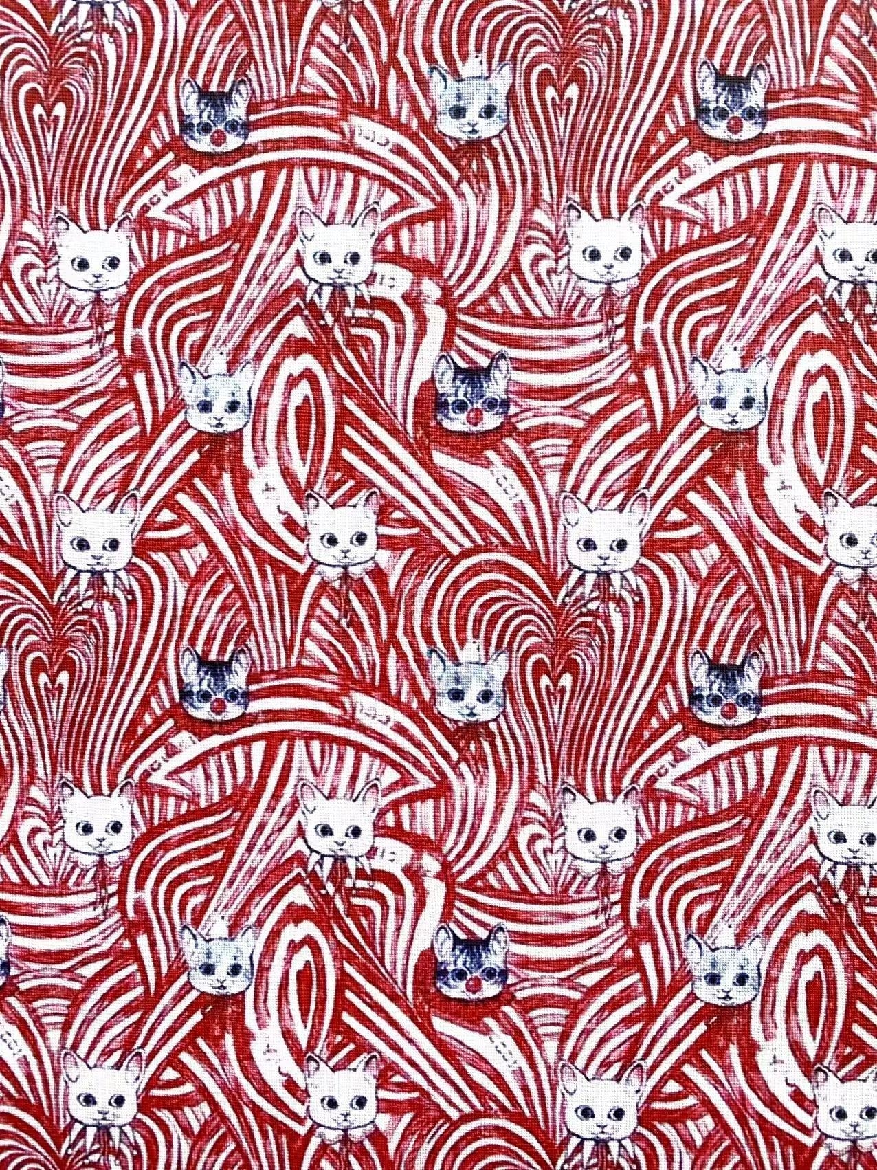 Gucci Cat Designer Faux Leather Vinyl Fabric for Handmade Sewing Project Custom Sneakers