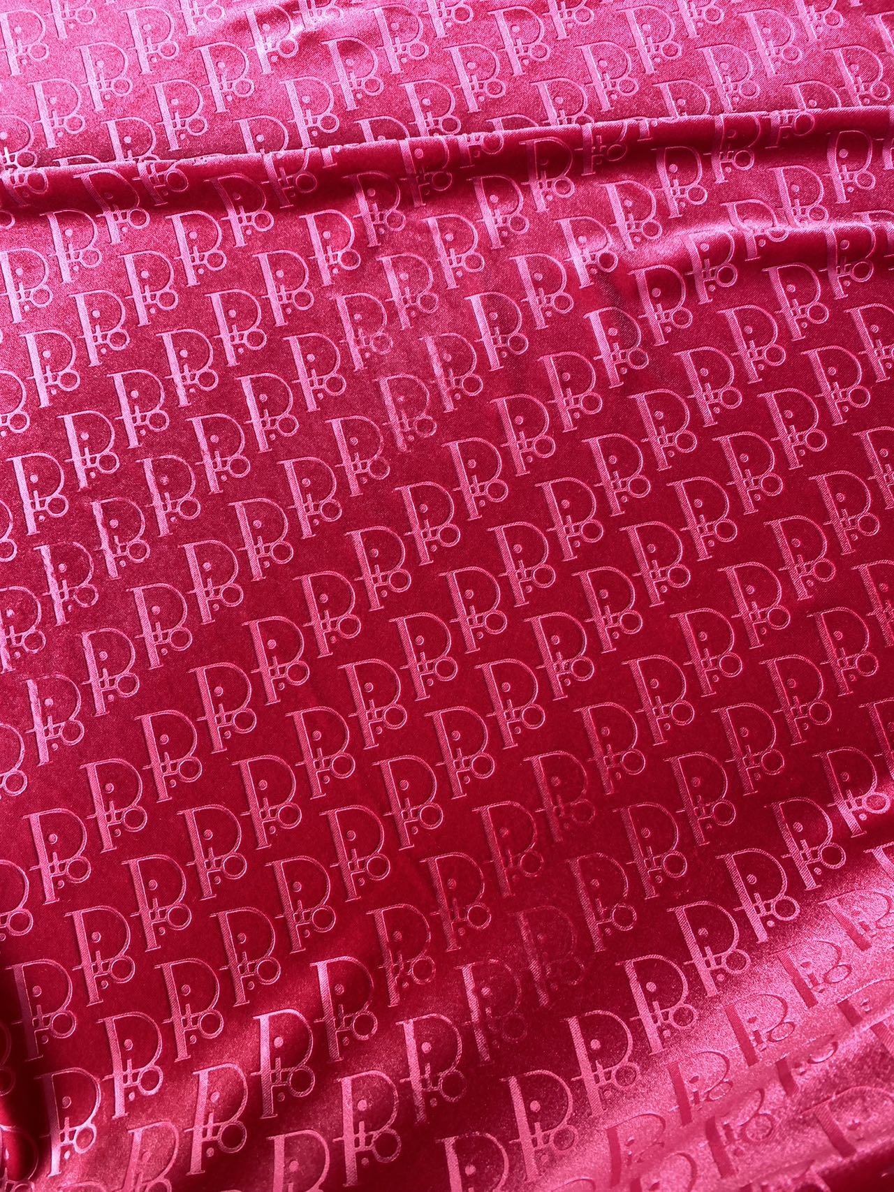 Pink Dior Velvet for Shoes Custom Sneakers Designer Fabric by the Yard