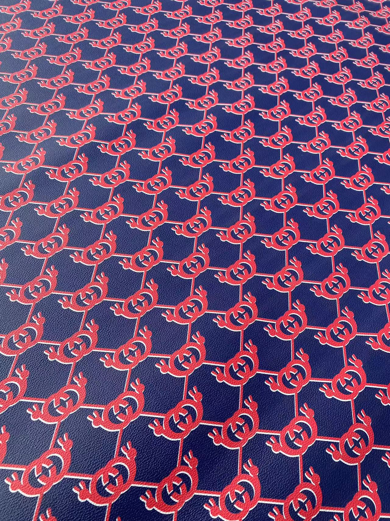 Navy GUCCI Web Designer Leather for Custom Shoes