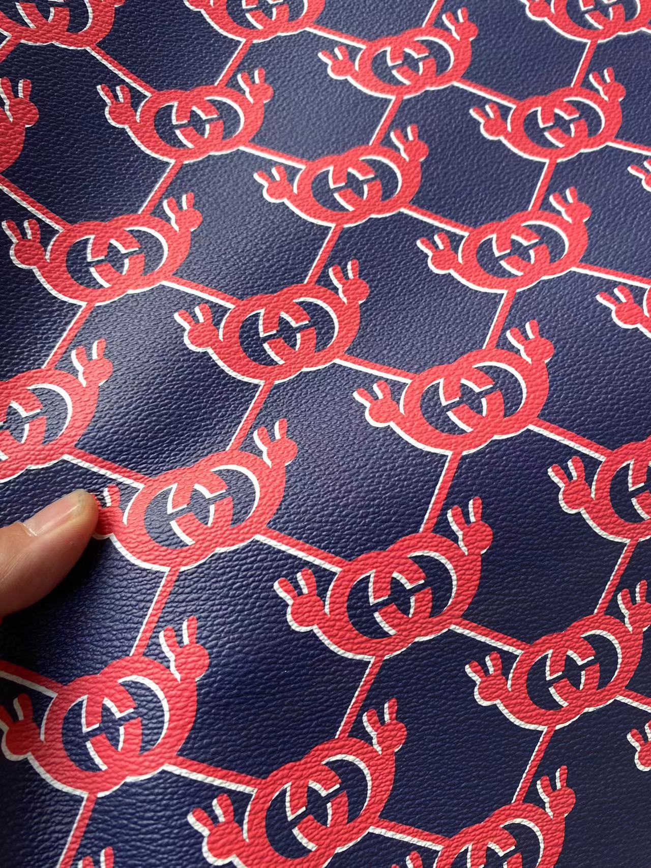 Navy GUCCI Web Designer Leather for Custom Shoes