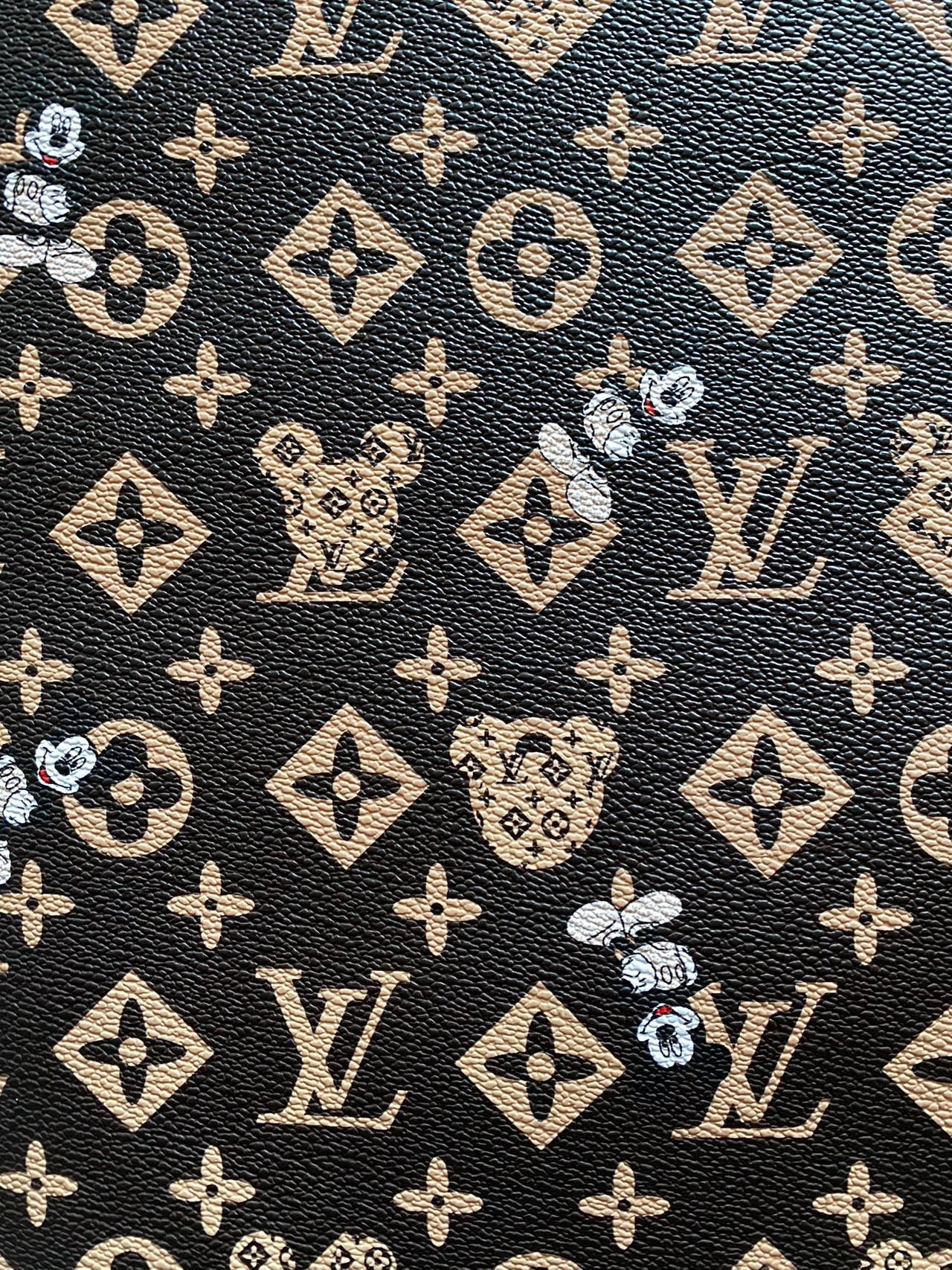 Mickey Mouse LV Cartoon Designer Leather Sheet