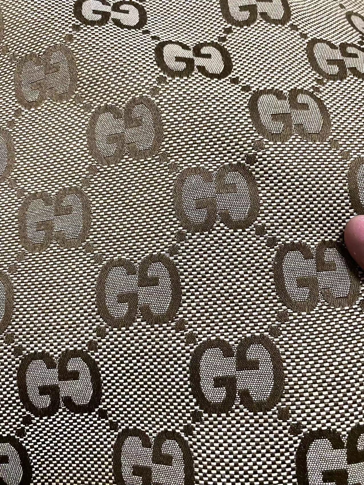 Medium Tan Gucci Jacquard Custom Designer Shoe Fabric