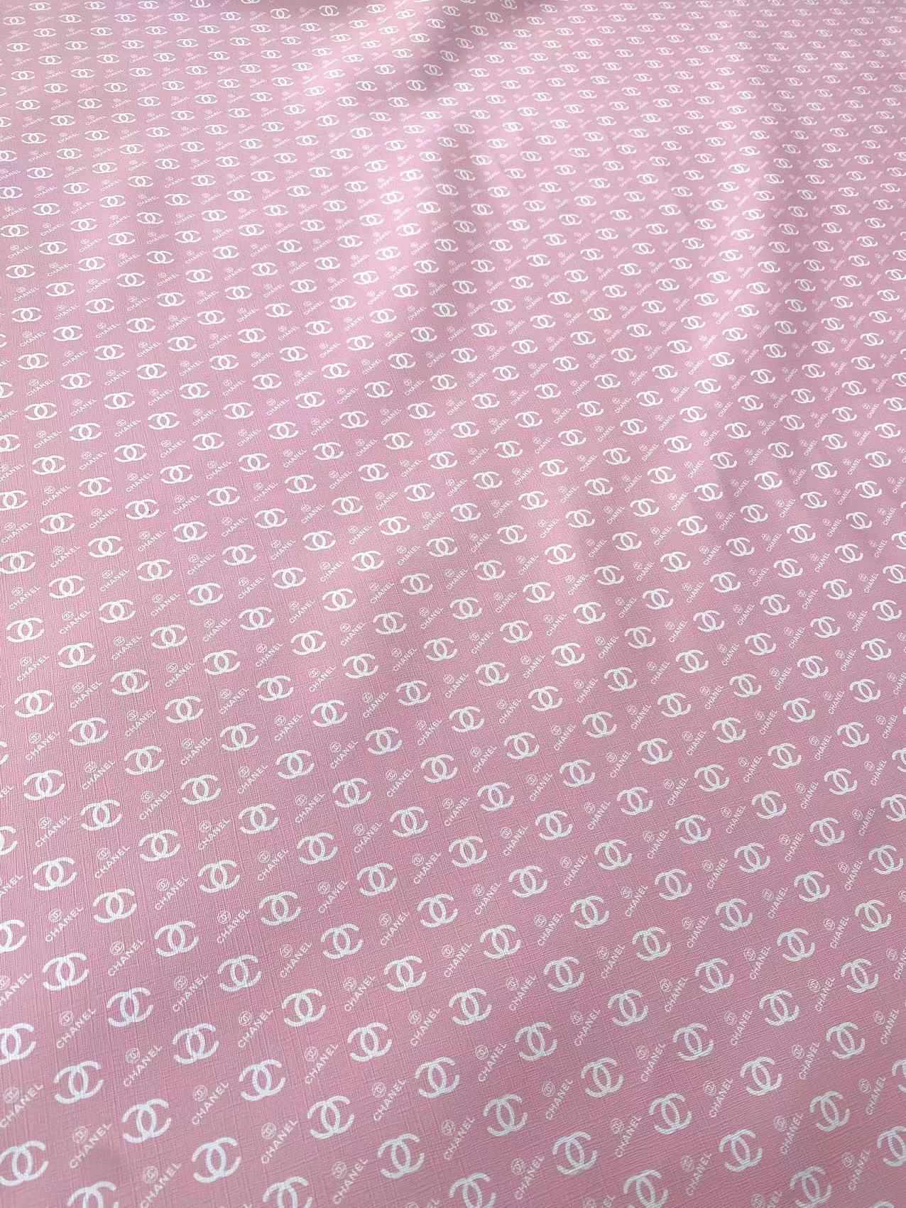 Pink Chanel Shoe Leather Fabric for Sneaker DIY Sewing Projects