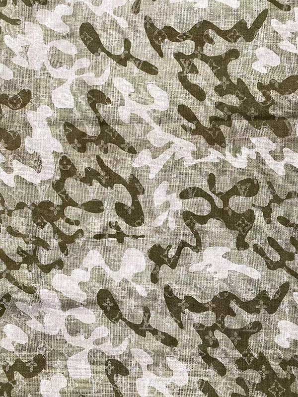 LV Takashi Murakami Camouflage Denim Fabric