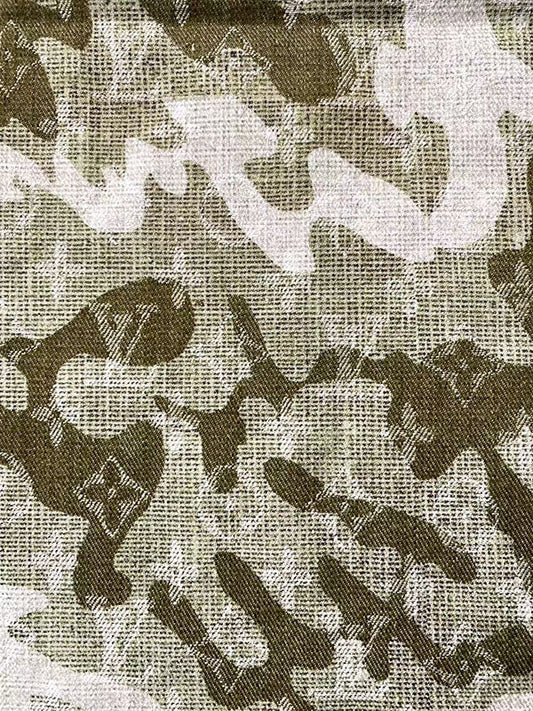 LV Takashi Murakami Camouflage Denim Fabric