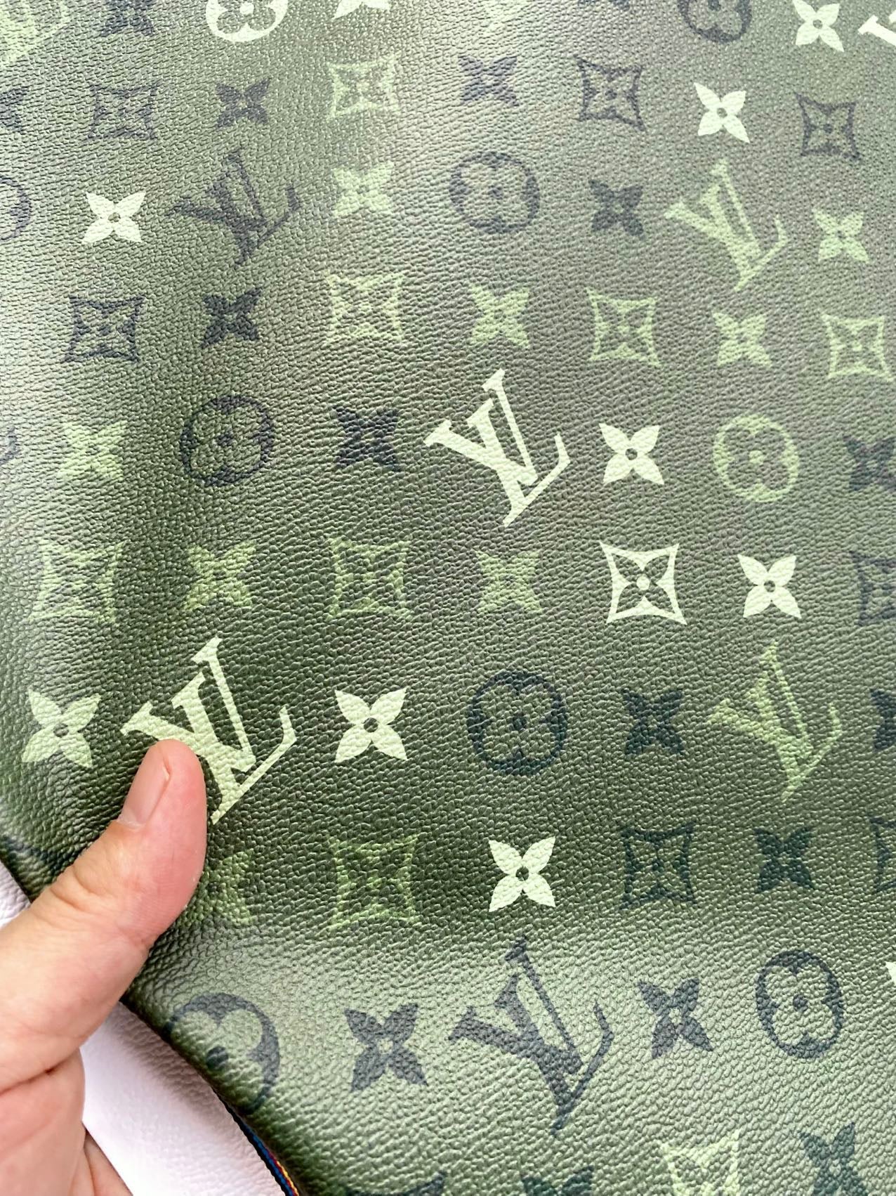 Green Camouflage Louis Vuitton Designer Shoe Leather Car Wrap