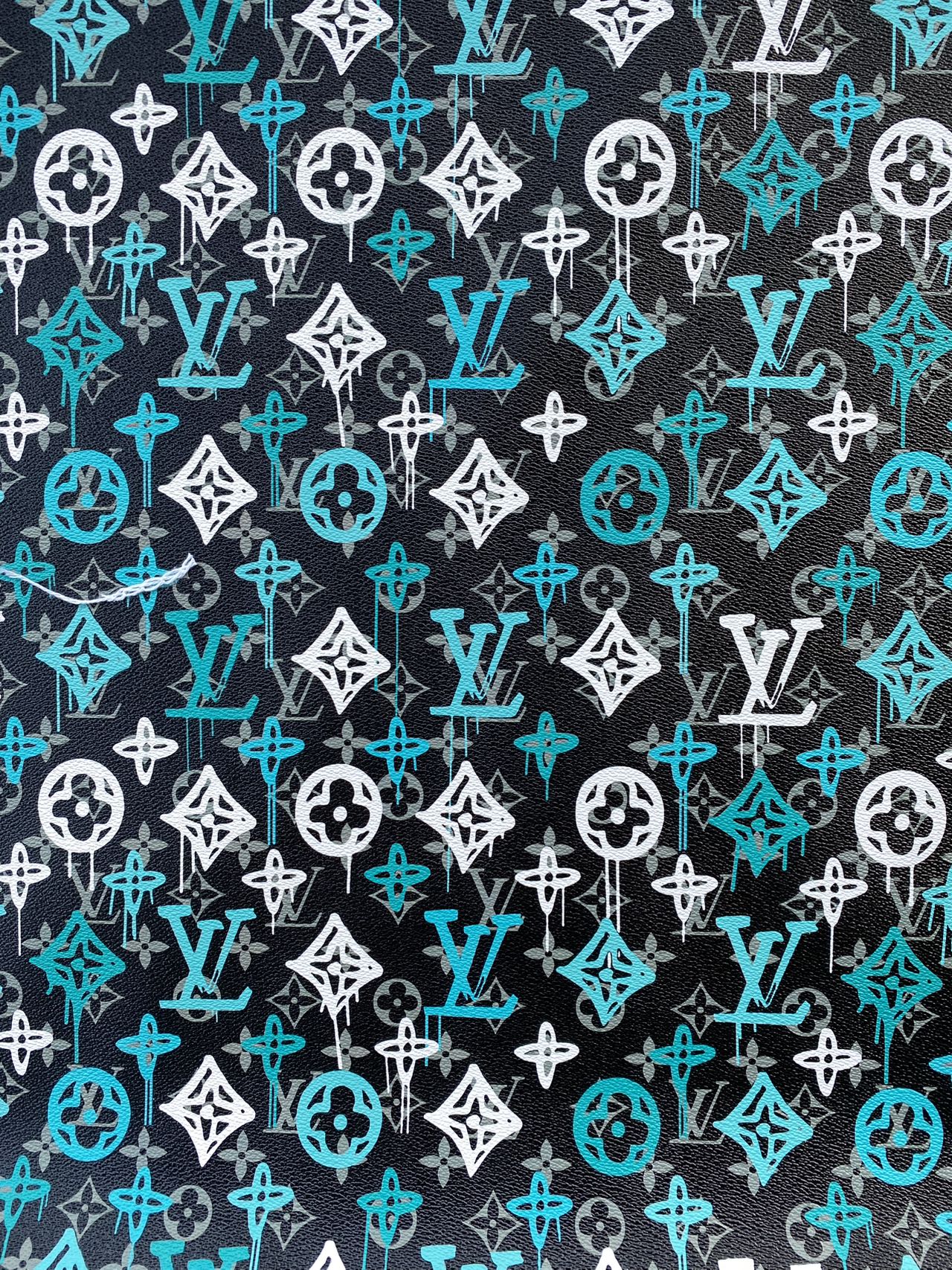 New Louis Vuitton Custom Leather Designer Fabric Car Wrap Vinyl