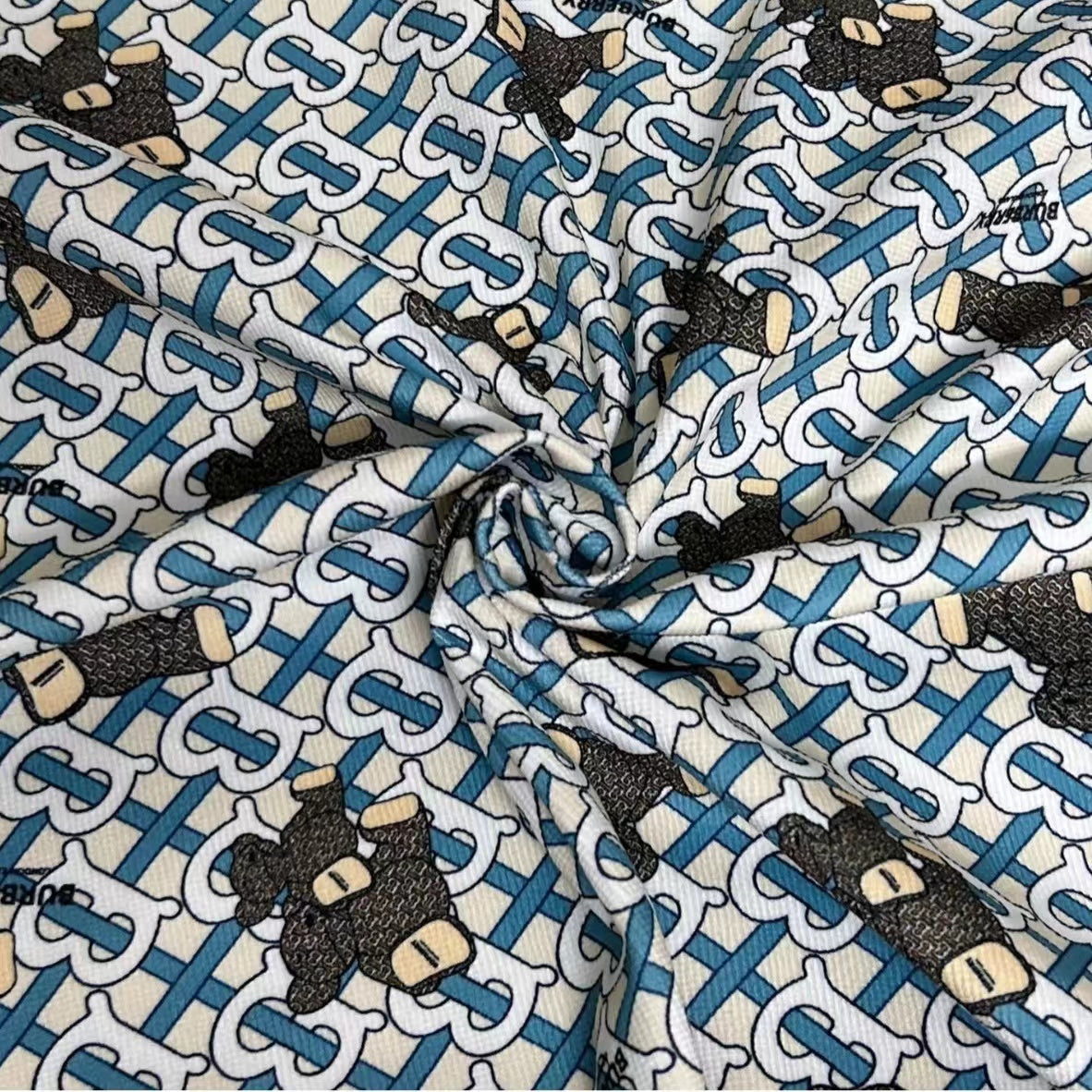 Burberry Bear Corduroy Designer Fabric for Sewing Fabric Sold by Yard