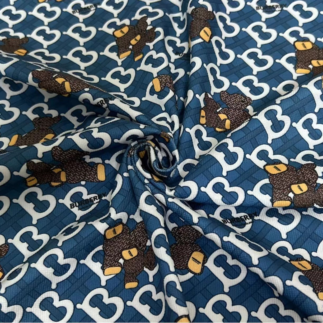 Burberry Bear Corduroy Designer Fabric for Sewing Fabric Sold by Yard