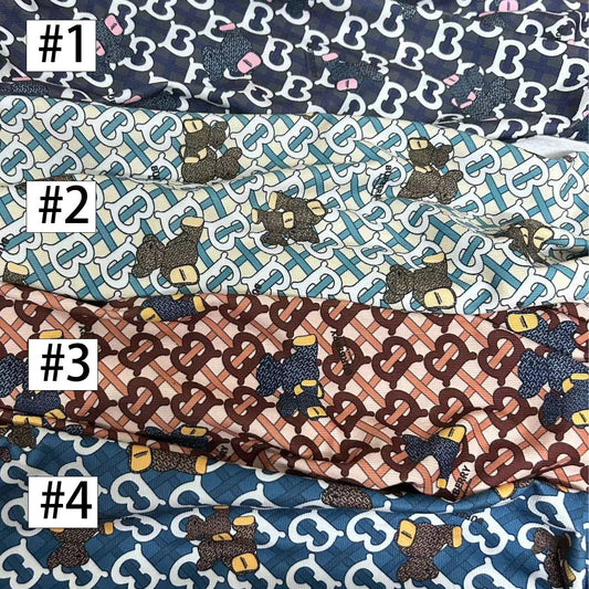 Burberry Bear Corduroy Designer Fabric for Sewing Fabric Sold by Yard