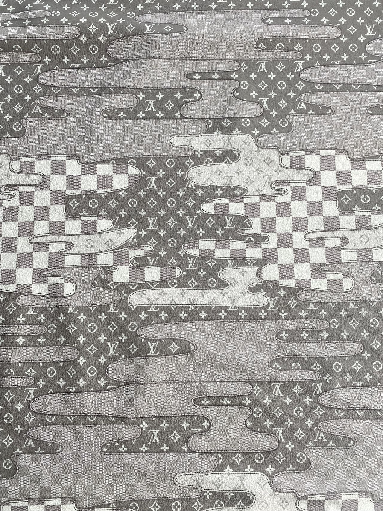 Black Grey Louis Vuitton Bag Leather for Custom DIY Projects