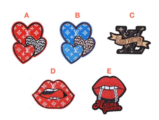 Embroidery LV Patches Custom Clothing Jackets