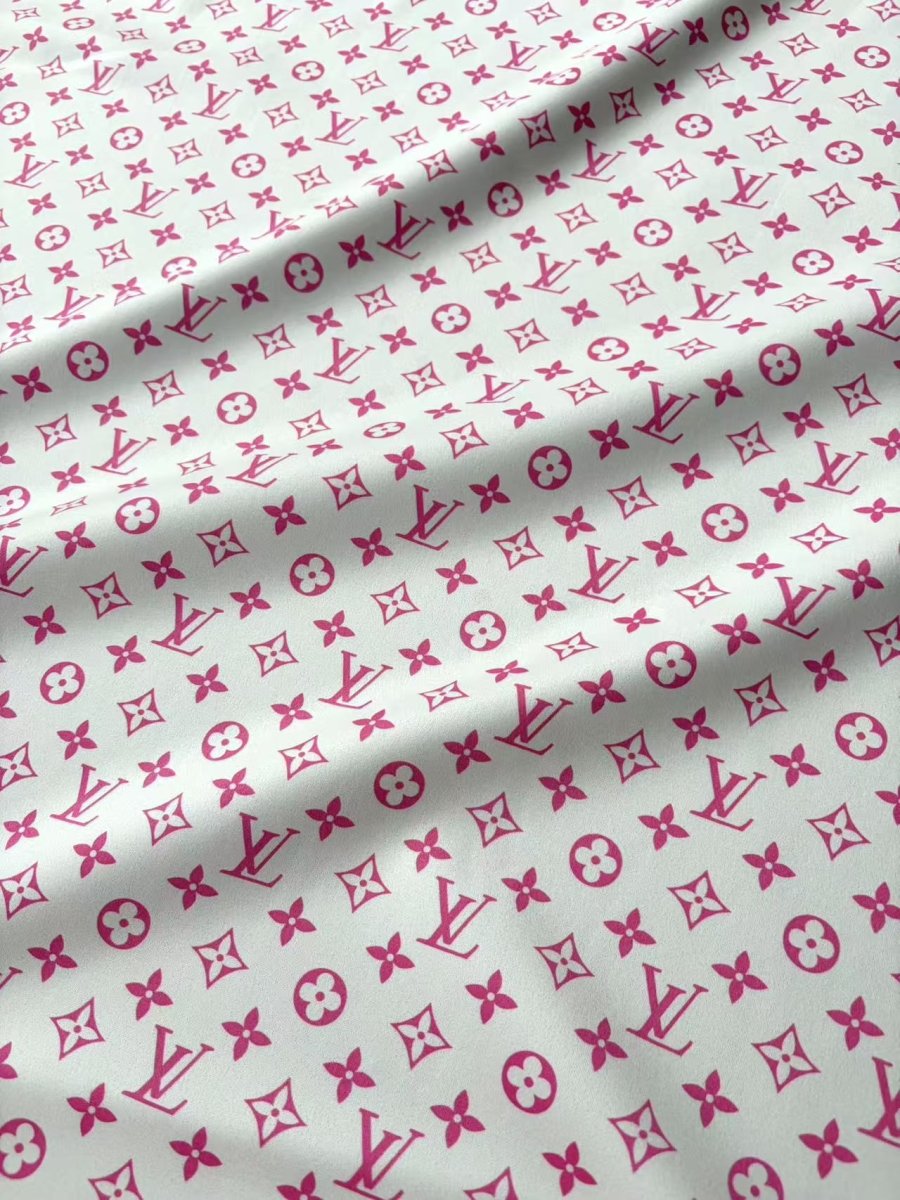 Baby Pink Louis Vuitton Suede Upholstery Headliner Fabric - mingfabricstore