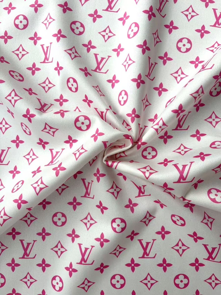 Baby Pink Louis Vuitton Suede Upholstery Headliner Fabric - mingfabricstore