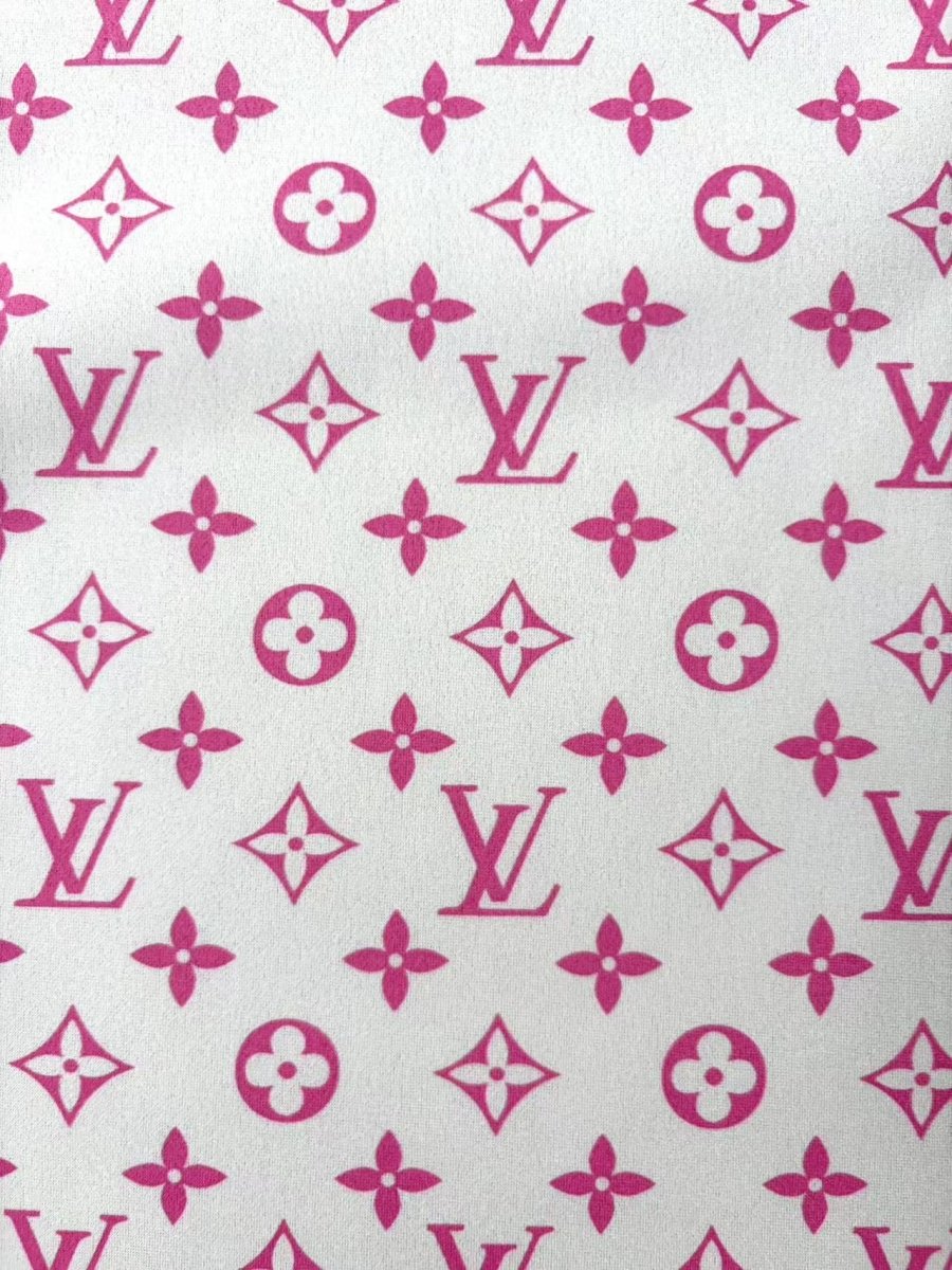 Baby Pink Louis Vuitton Suede Upholstery Headliner Fabric - mingfabricstore