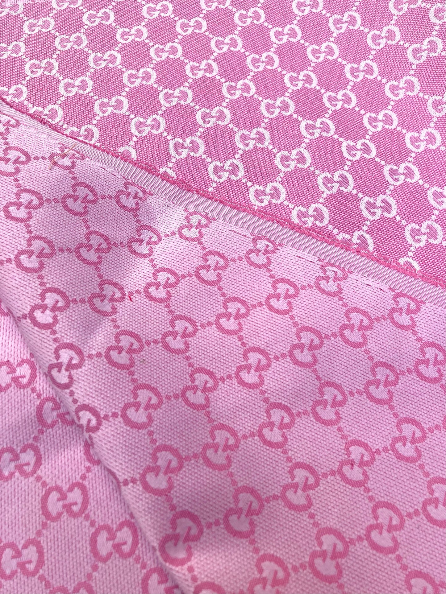 Barbie Pink GG Gucci Fabric for Custom DIY Handmade