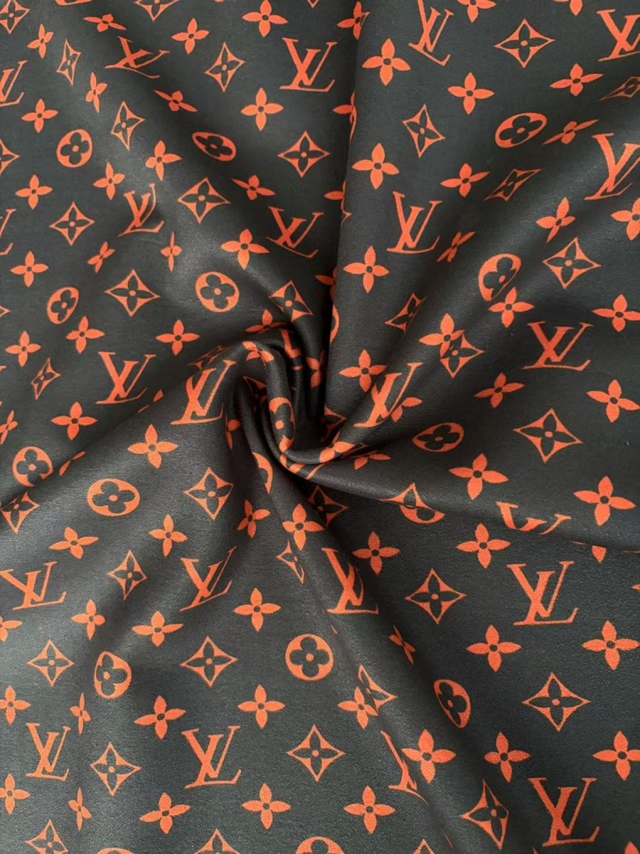 Black Red LV Suede Car Upholstery Speaker Fabric for DIY - mingfabricstore