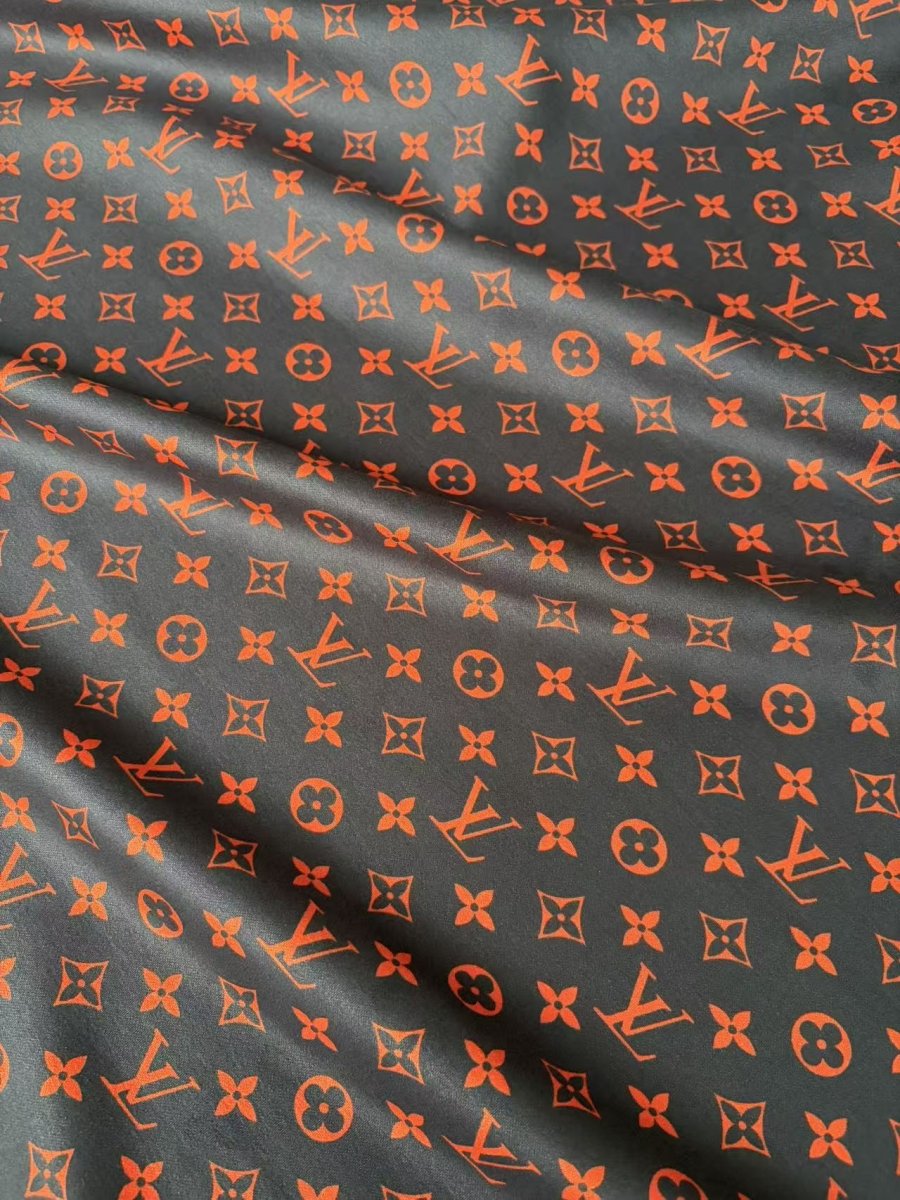 Black Red LV Suede Car Upholstery Speaker Fabric for DIY - mingfabricstore