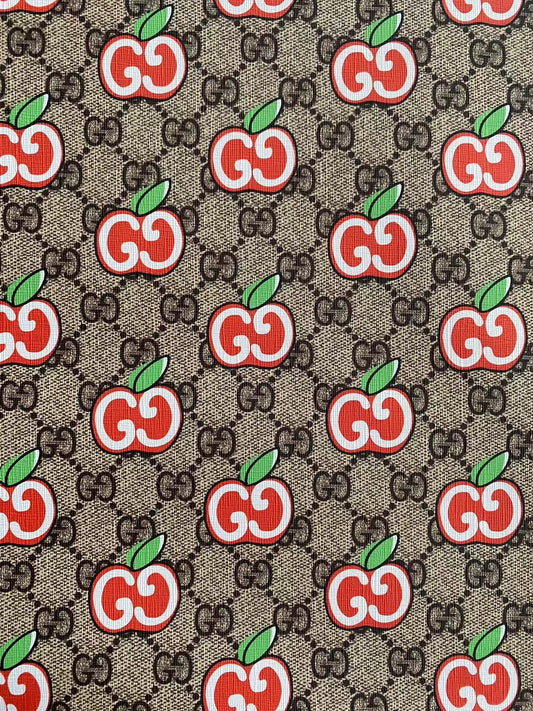 Gucci Apple New Designer Fabric Leather Sheet for Sneakers