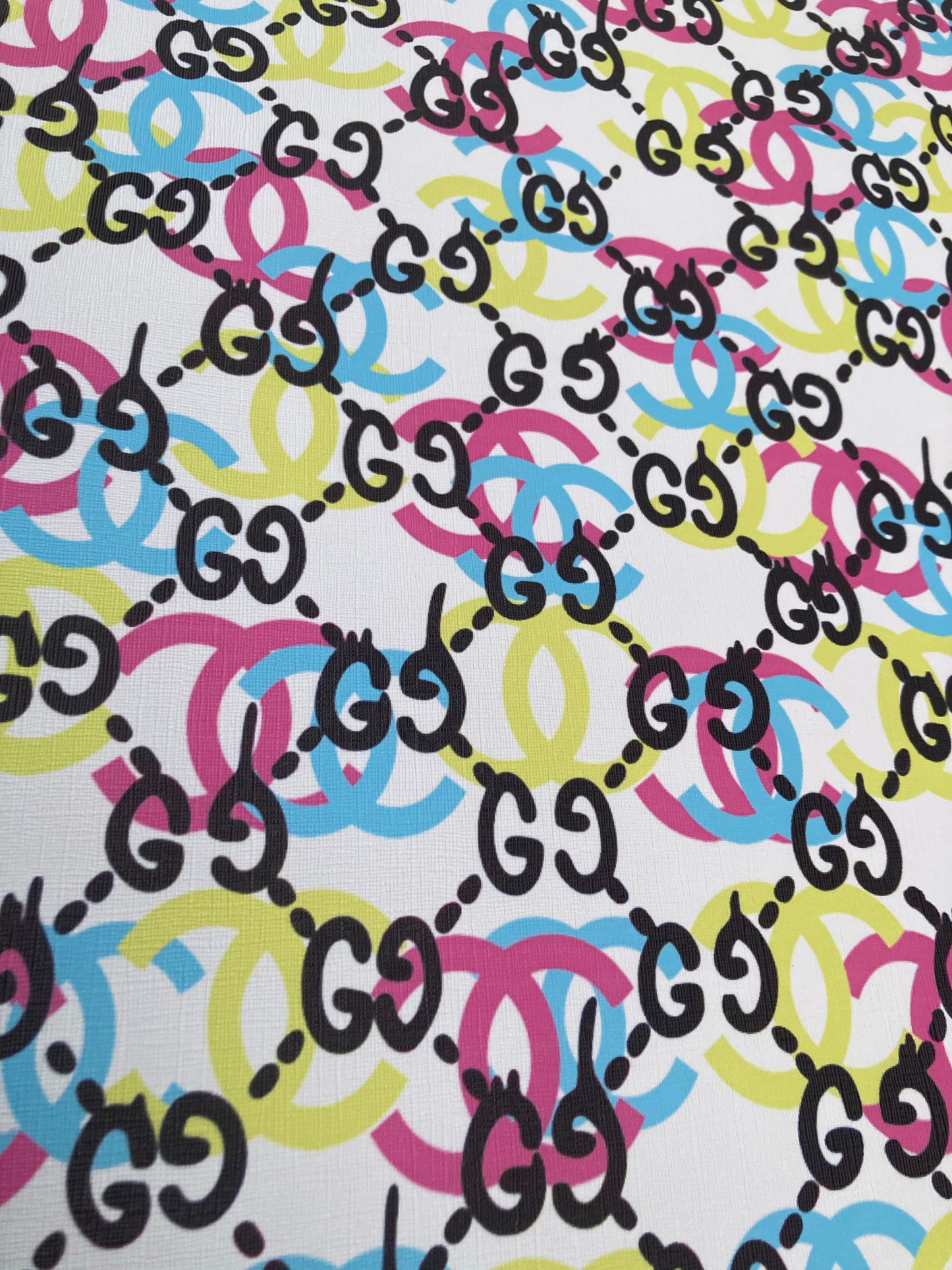 Custom Handcraft Material GG & Chanel Leather for Sneakers Upholstery