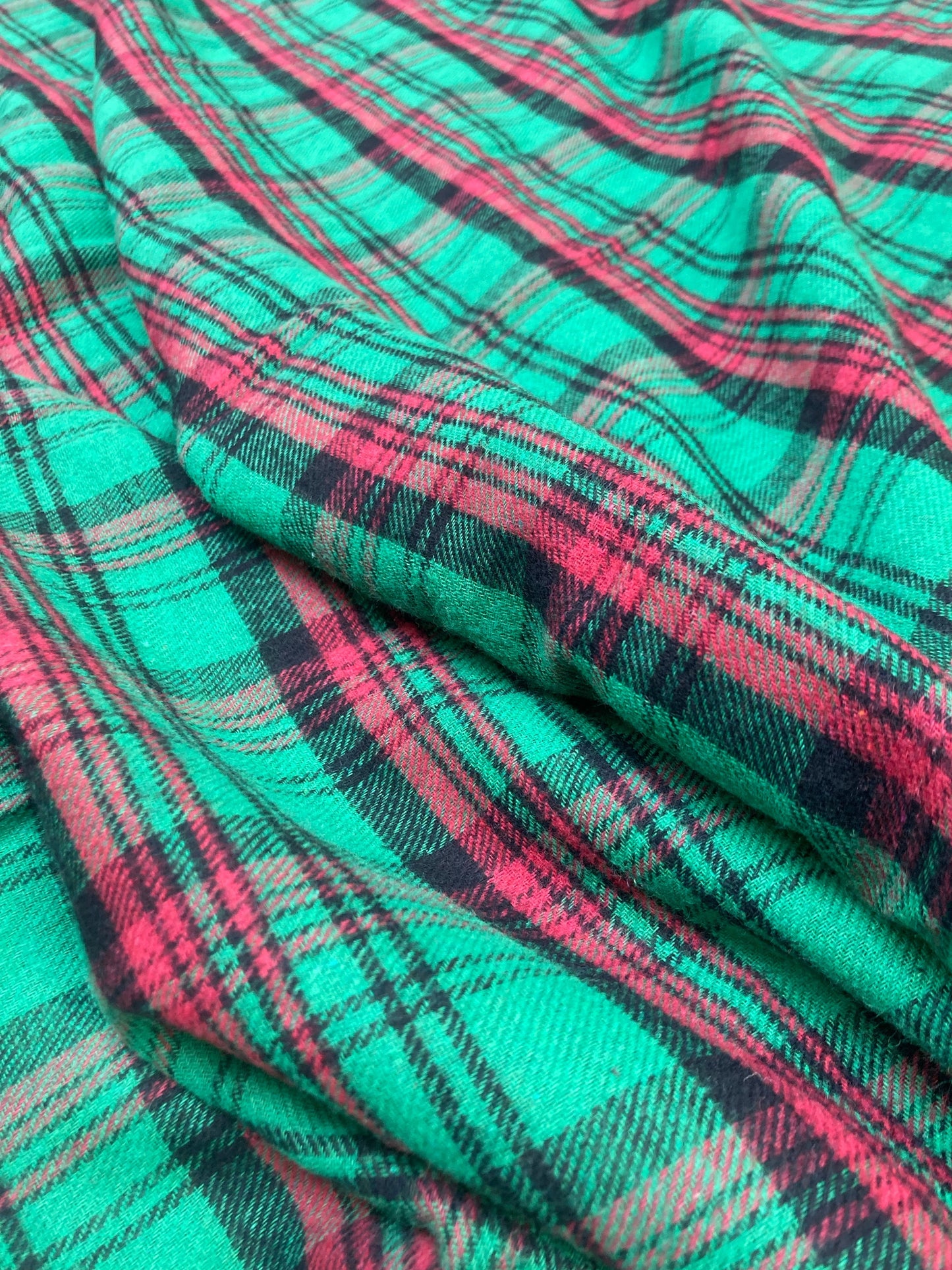 Cozy Christmas Fabric Brushed Cotton for Handmade Custom Quilt