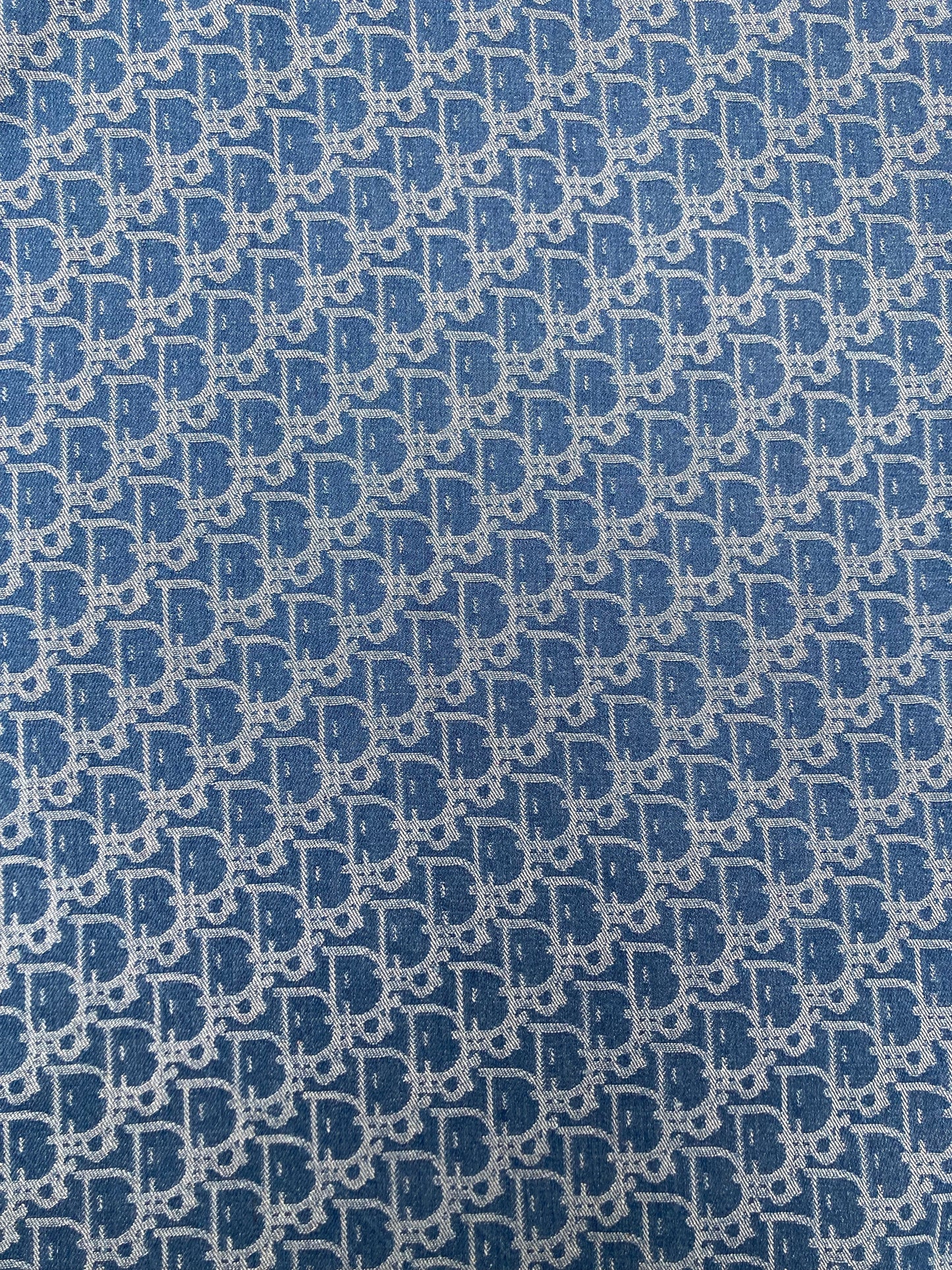 Handmade Denim Dior Fabric for Custom DIY Sold by Yard