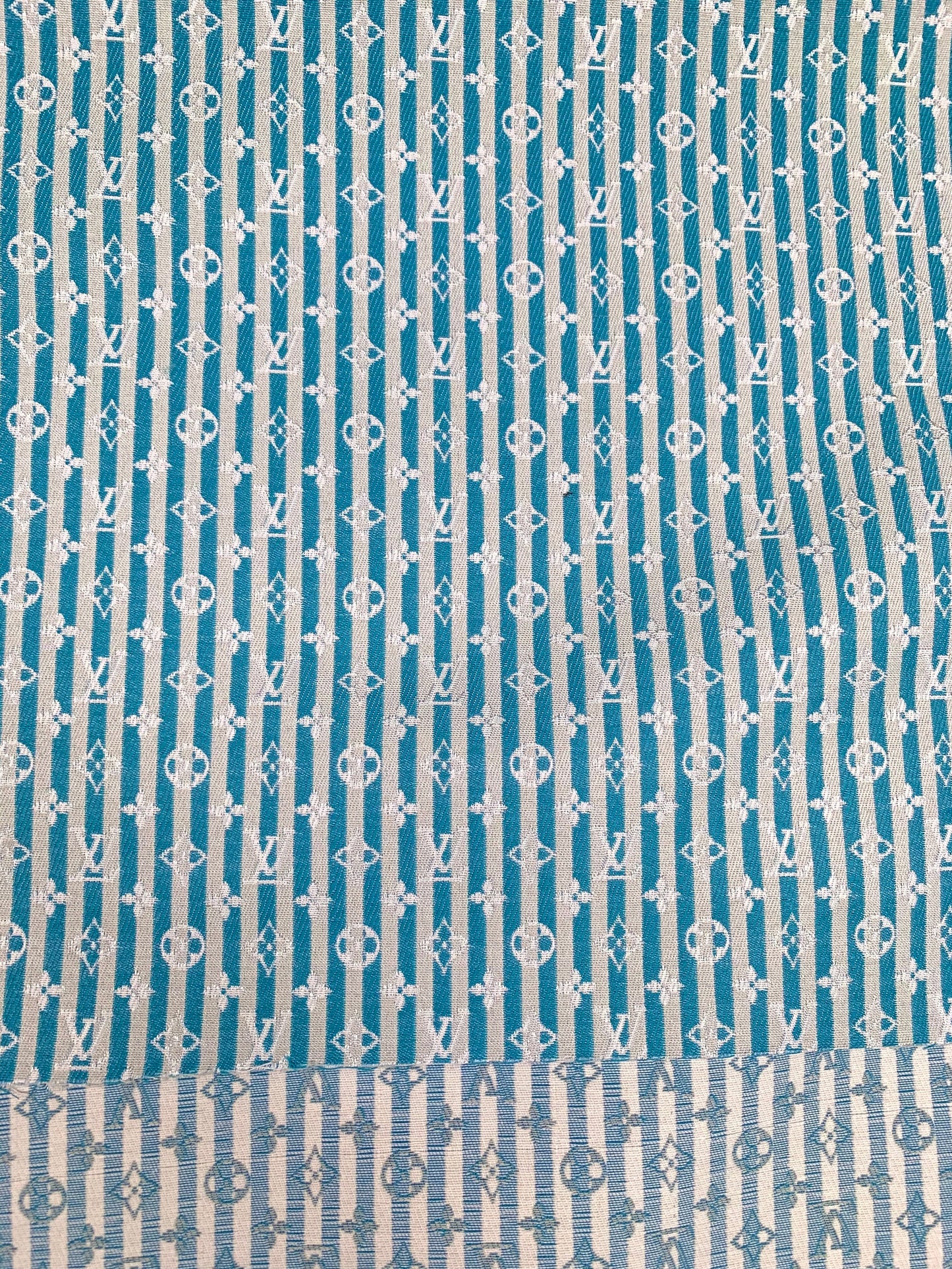 Designer Fabric Stripe LV Cotton Jacquard for Handmade Crafts